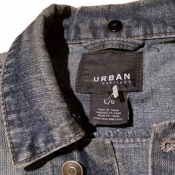 Women's URBAN HERITAGE Jean Jacket Vest (Size L) - Picture 4 of 7